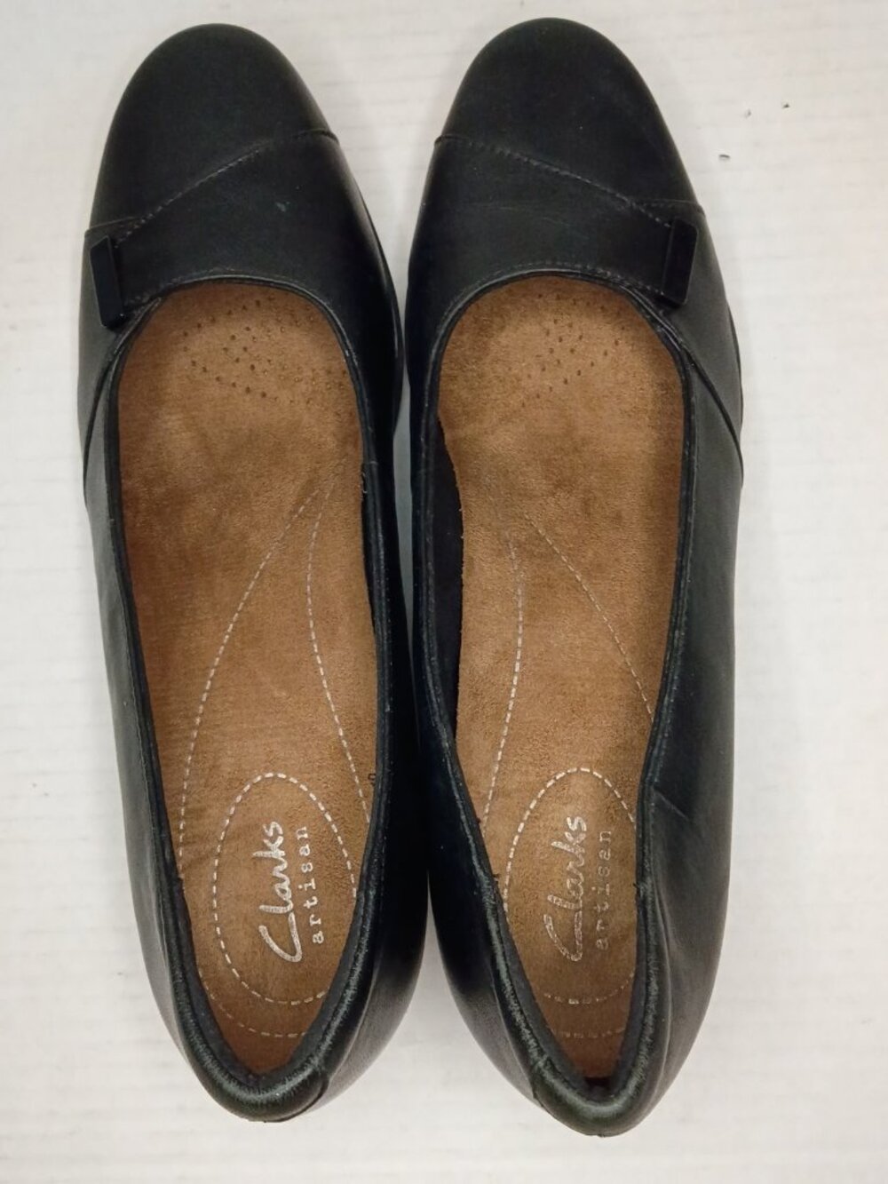 Clarks Artisan Rosalyn Belle Black Leather Pumps Women’s Size 9M - Picture 6 of 11